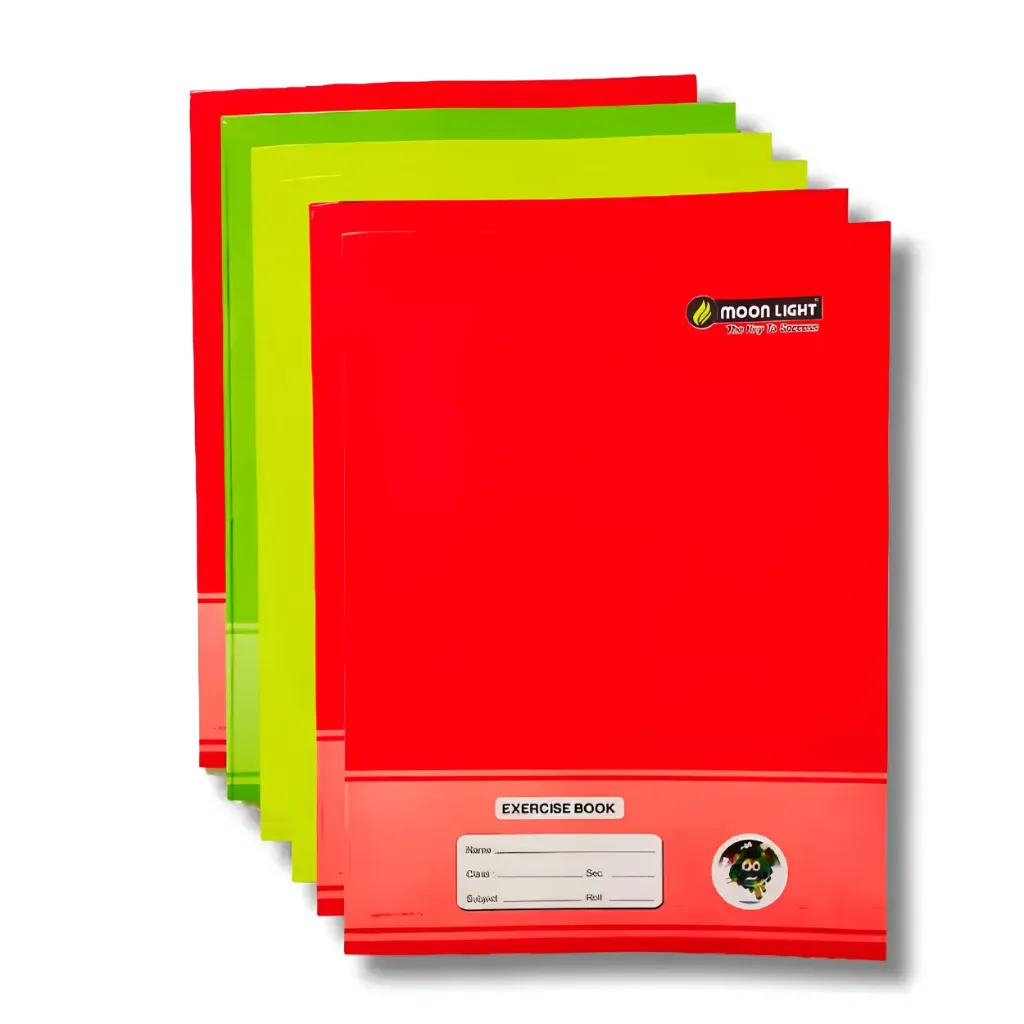 [GS815] Moonlight Single Line Notebook Pack of 6 – 80 Ruled Pages – A5 Size Soft Cover Student Notebook