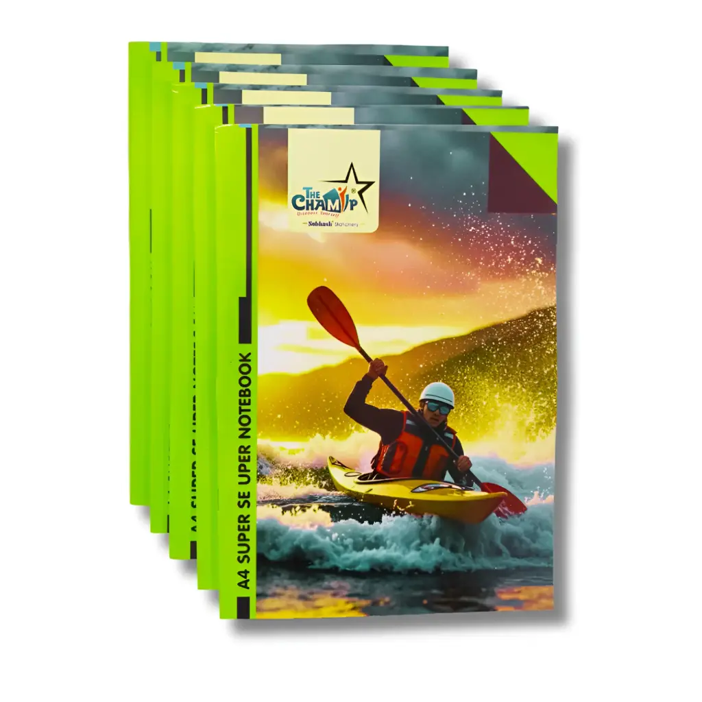 [SGS666] A4 Notebook - Pack of 5 - 184 Ruled Pages - Soft Cover 