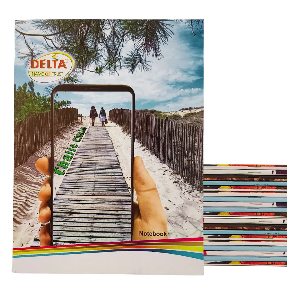 [GS864] Delta A5 Notebook Combo Set – 10 Hindi Notebooks + 5 English Notebooks + 5 Math Notebooks – 84 Pages Each – Multi-color Pack of 20