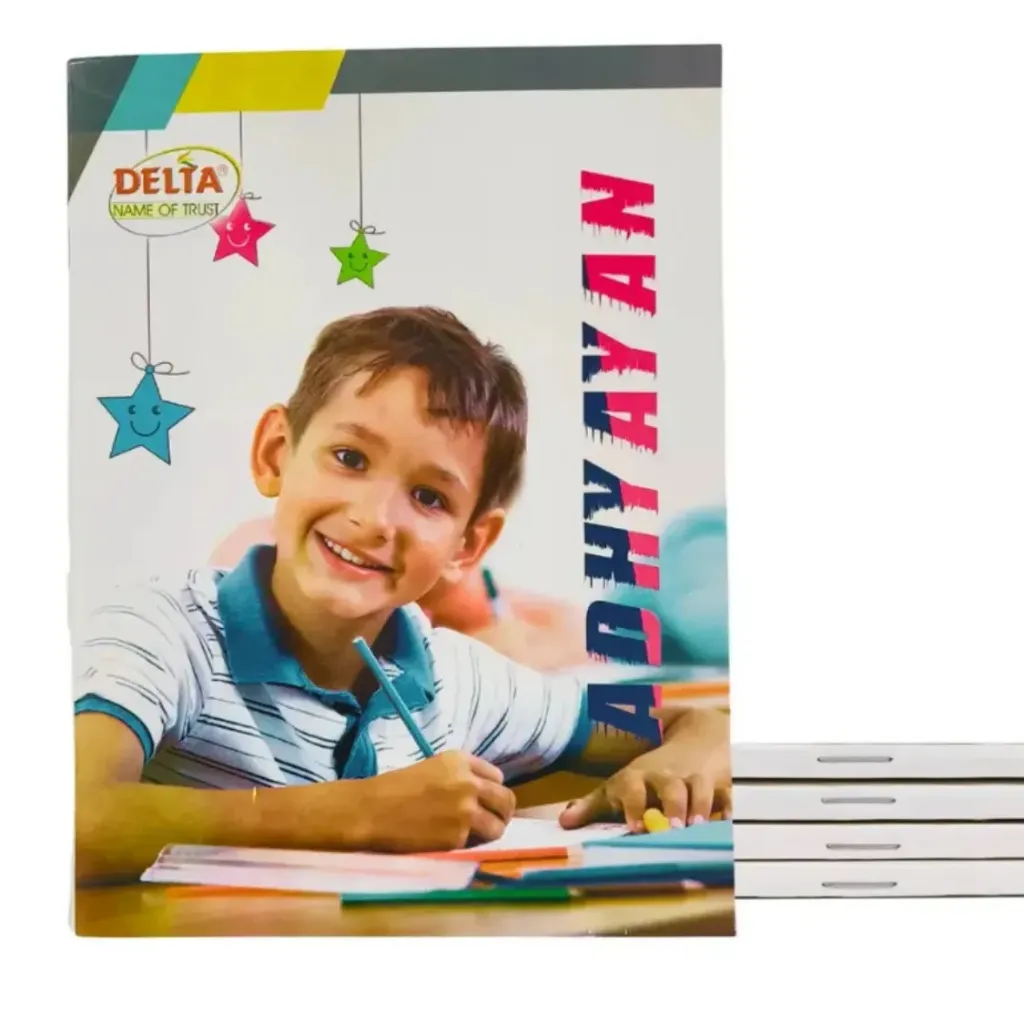 [GS860] Delta English Practical Notebook Pack of 5 – 120 Pages – Four Line & Plain English Practice Notebook