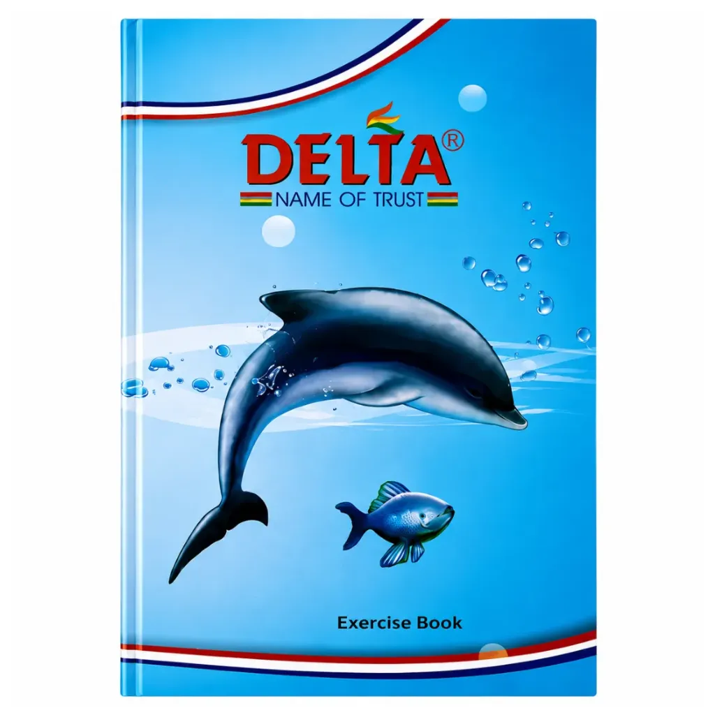 [GS821] Delta A4 Long Notebook – Hard Cover – 336 Ruled Pages – 65 GSM Writing Notebook