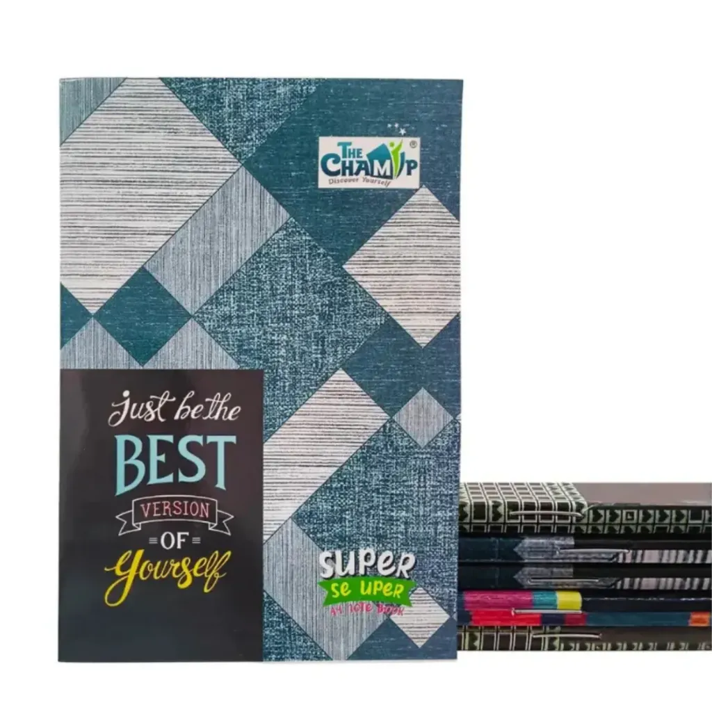 [SGS817] The Champ A4 Single Line Notebook Pack of 6 – 136 Ruled Pages – Soft Cover Writing Notebook