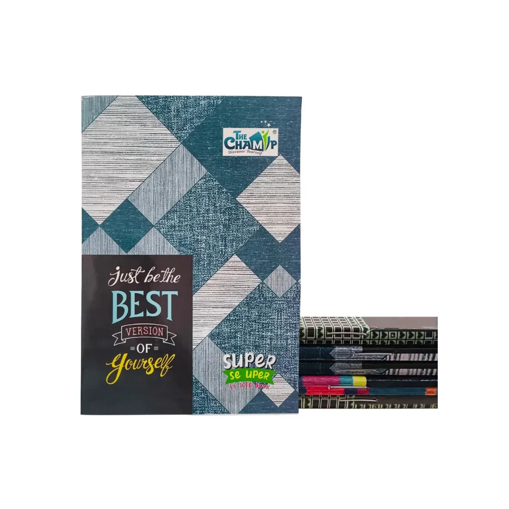 The Champ A4 Single Line Notebook Pack of 6 – 136 Ruled Pages – Soft Cover Writing Notebook