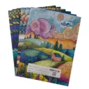 Single Line Notebook - Soft Cover - 100 Ruled Pages - A5 Size - 17.5cm x 24 cm Approx - Pack of 6 Note Books - GSM 58