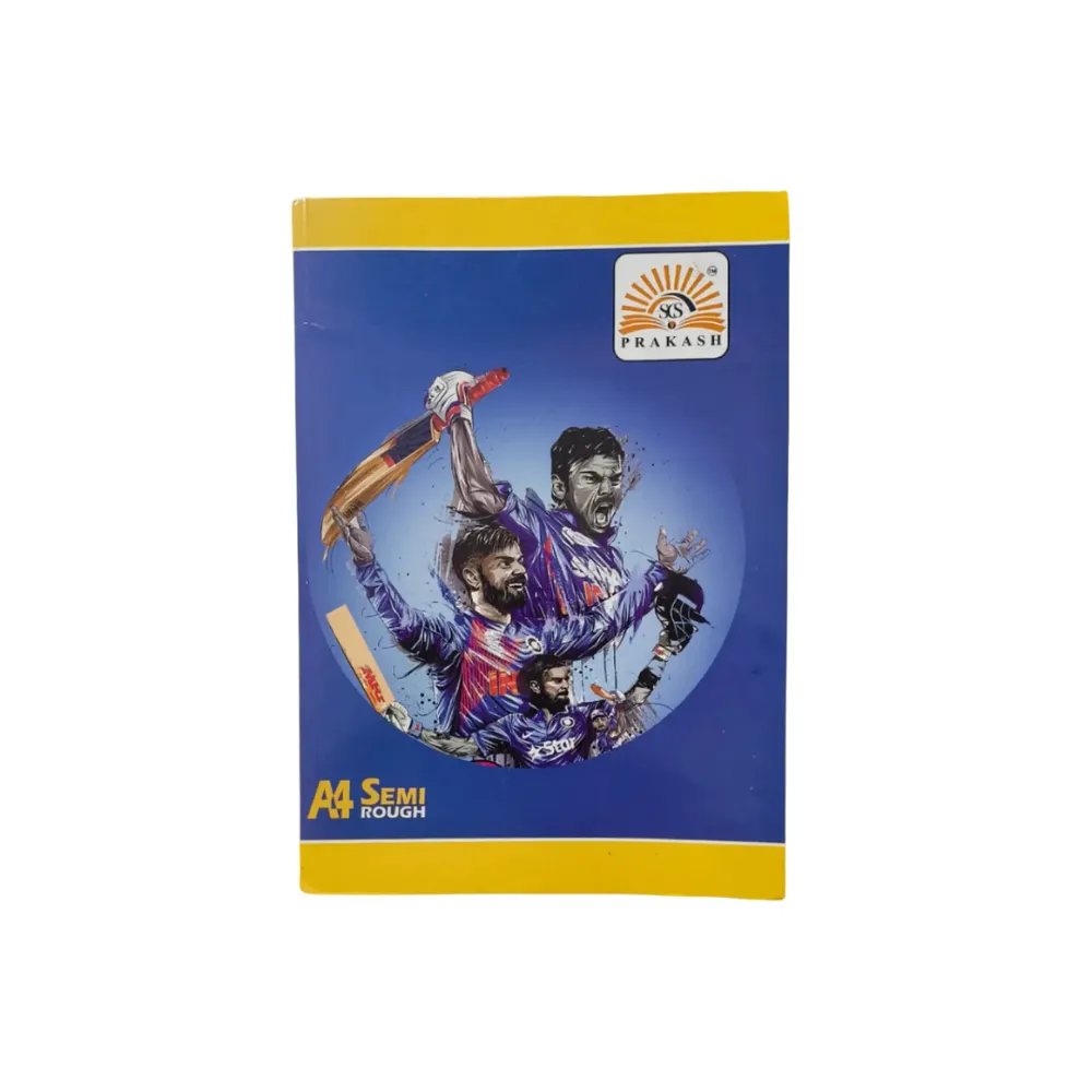 Prakash A4 Semi Rough Notebook – 400 Ruled Pages – Soft Cover Long Writing Notebook