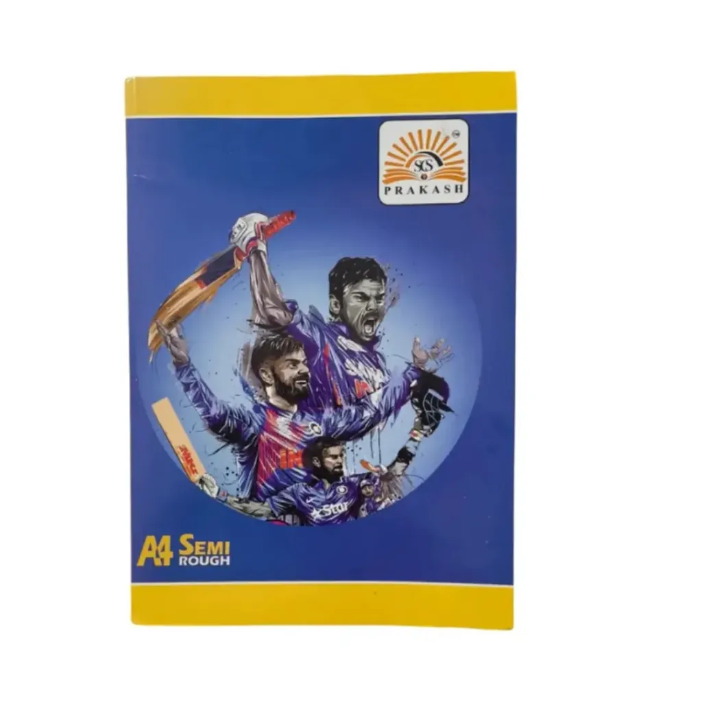 [GS331] Prakash A4 Semi Rough Notebook – 400 Ruled Pages – Soft Cover Long Writing Notebook