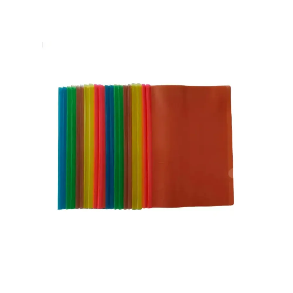 A4 Report File Set of 20 – Multicolor Plastic Report Files for Office & School Use