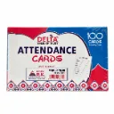 Delta Attendance Card – Premium White Paper Attendance Tracking Card