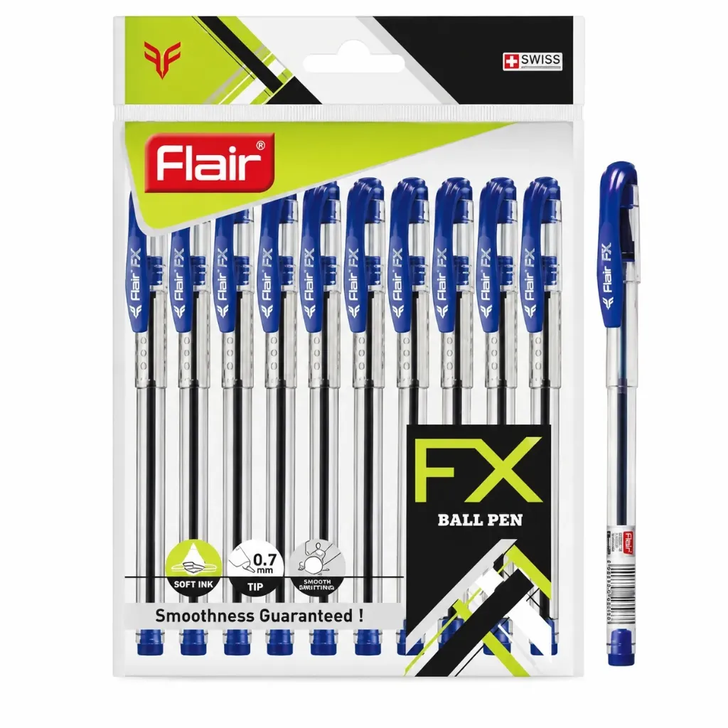[GS192] Flair FX Ball Pen Pouch Pack – Smooth Writing Ball Pens with Comfortable Grip