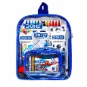 DOMS Stationery Kit 12 Pcs with Transparent Zipper Bag – Complete Student Creative Set