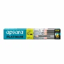 Apsara Platinum Pencils Pack of 10 with Free Sharpener & Eraser – Extra Dark Lead