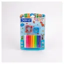 DOMS Modelling Clay – 8 Shades – Soft & Non-Toxic Clay for Kids Creative Activities