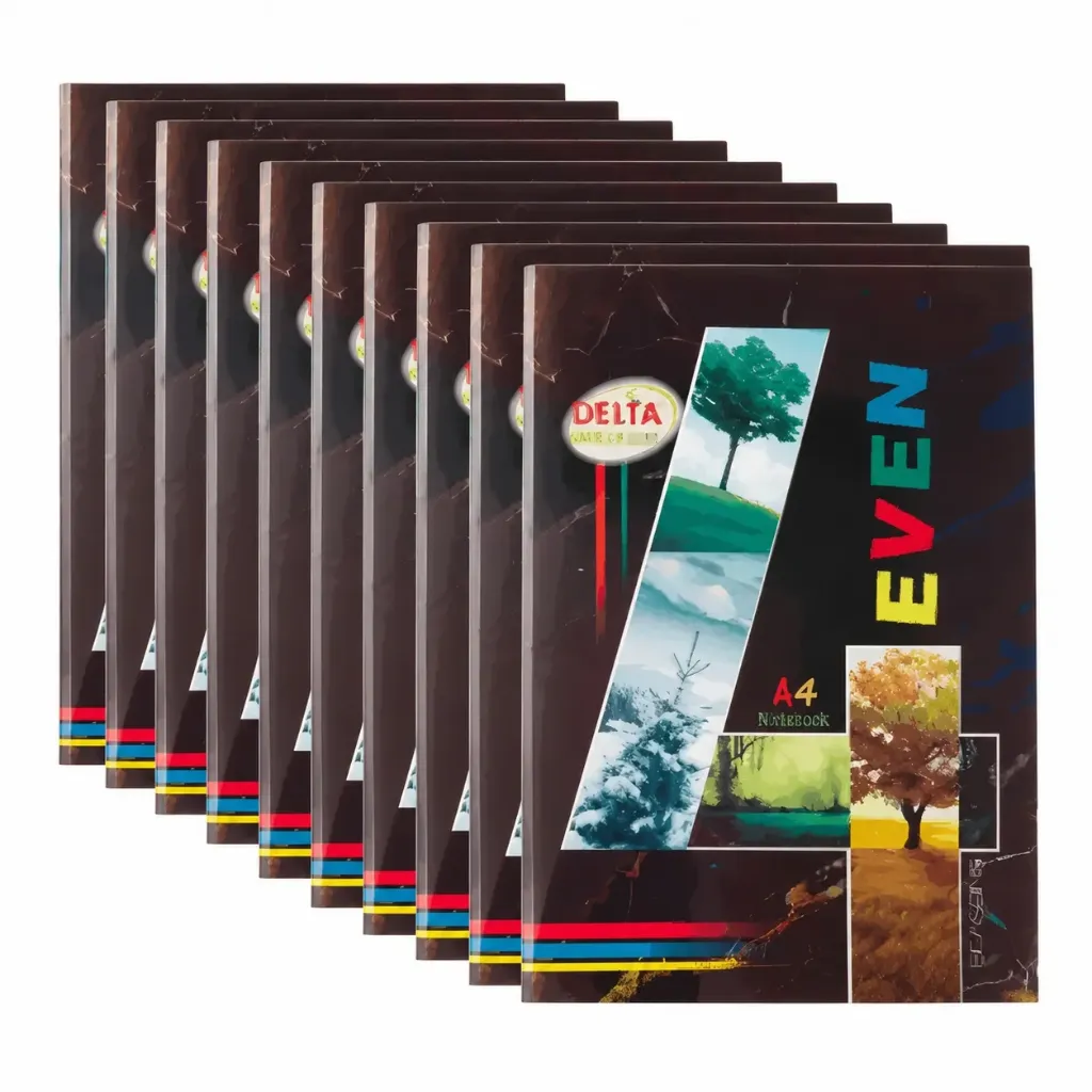 [GS842-2] Delta A4 Notebook Pack of 10 – 132 Ruled Pages Soft Cover Student & Office Notebook Set