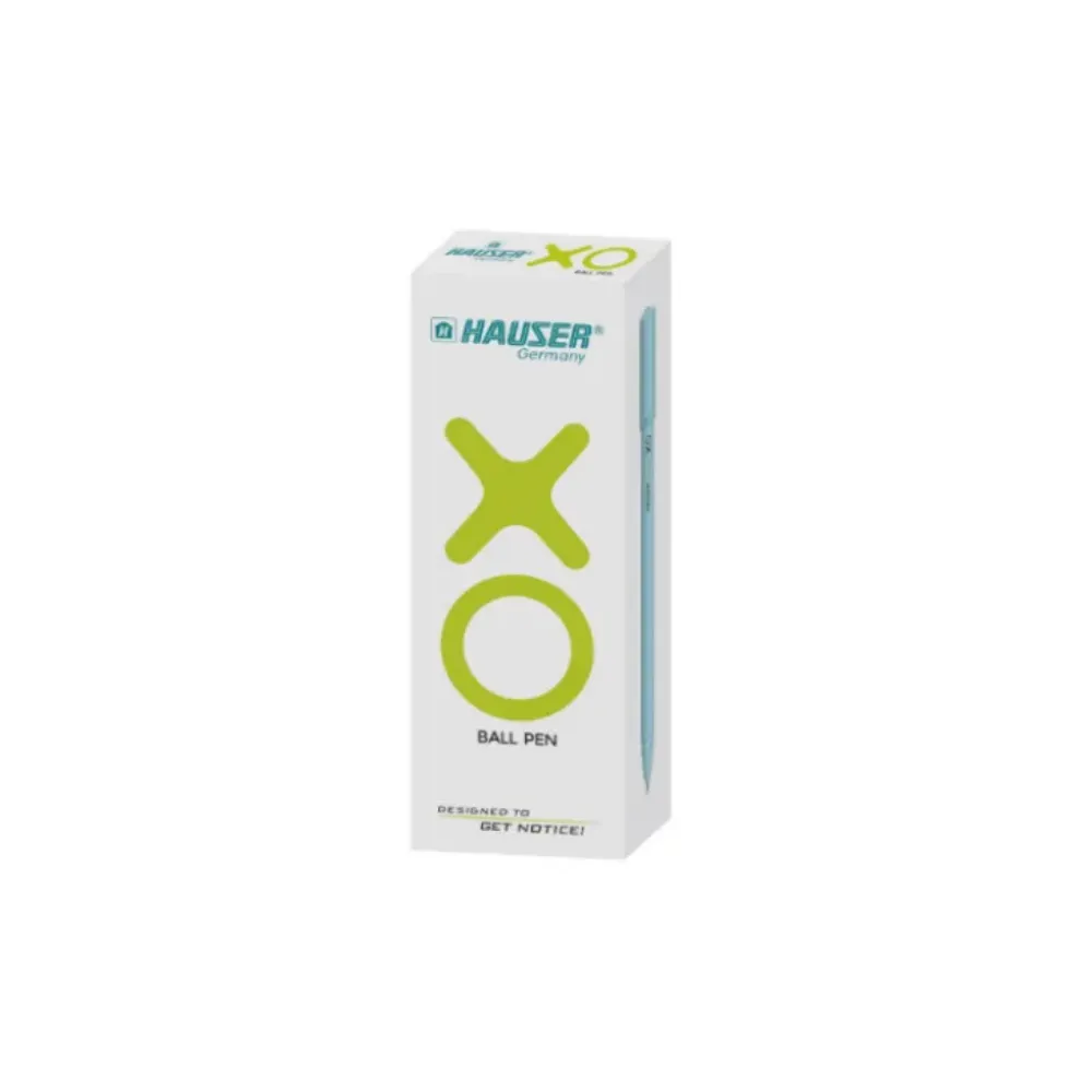 [GS160] Hauser XO 0.7mm Ball Pen – Pack of 10 Smooth Writing Blue Ink Matte Finish