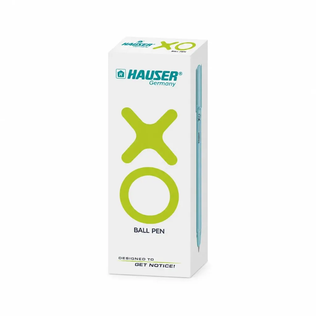 [GS160] Hauser XO 0.7mm Ball Pen – Pack of 10 Smooth Writing Blue Ink Matte Finish