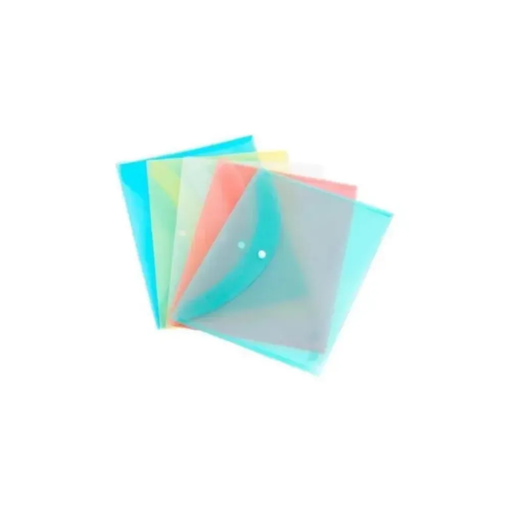 [GS114] A4 Document Bag Pack of 5 Multicolor Document Storage Pouches