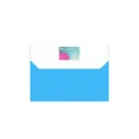 Solo My Clear Bag Twin Pocket Double Color – FC Size Document Folder with Button Closure