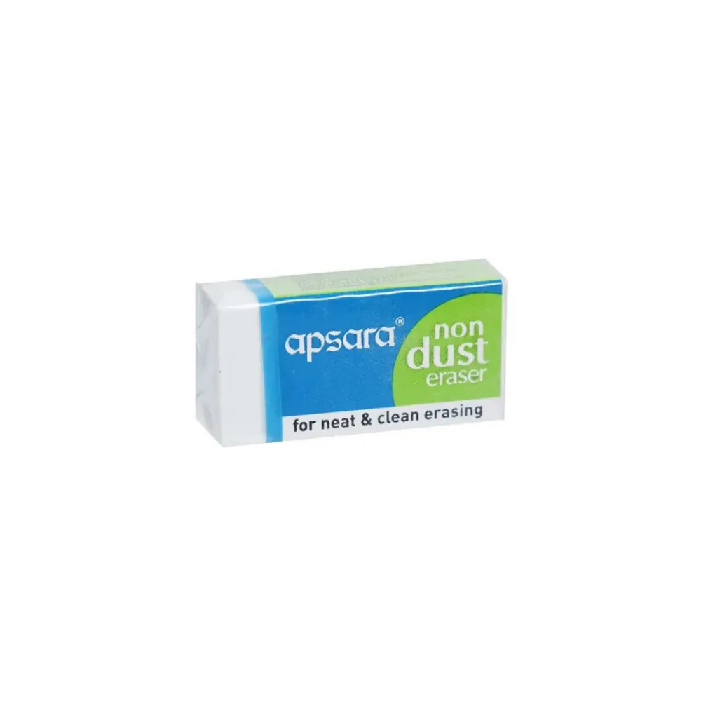 Apsara Non-Dust Erasers – Soft Rubber Clean Dust-Free Erasing Solution