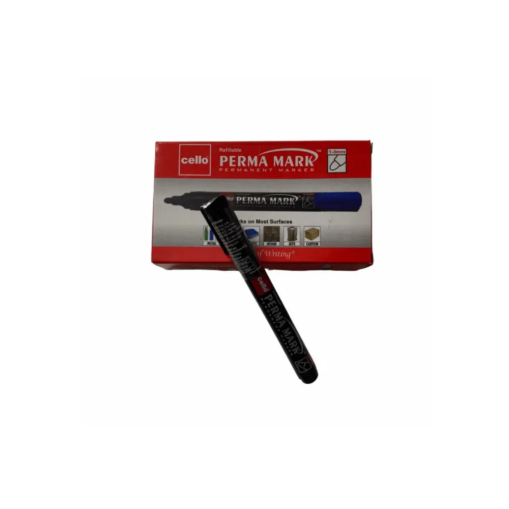 [GS805] Cello Blue Permanent Markers – Pack of 10  Perma Mark 