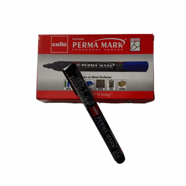 Cello Blue Permanent Markers – Pack of 10  Perma Mark 