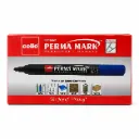 Cello Blue Permanent Marker – Pack of 10 Perma Mark Quick-Dry Multi-Surface Marker