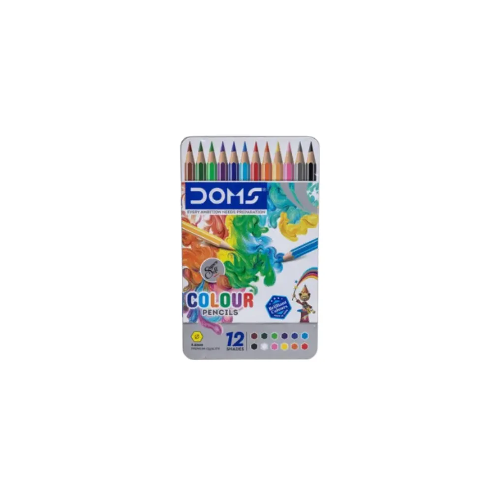[GS143] DOMS Super Soft Colour Pencils – 12 Shades 