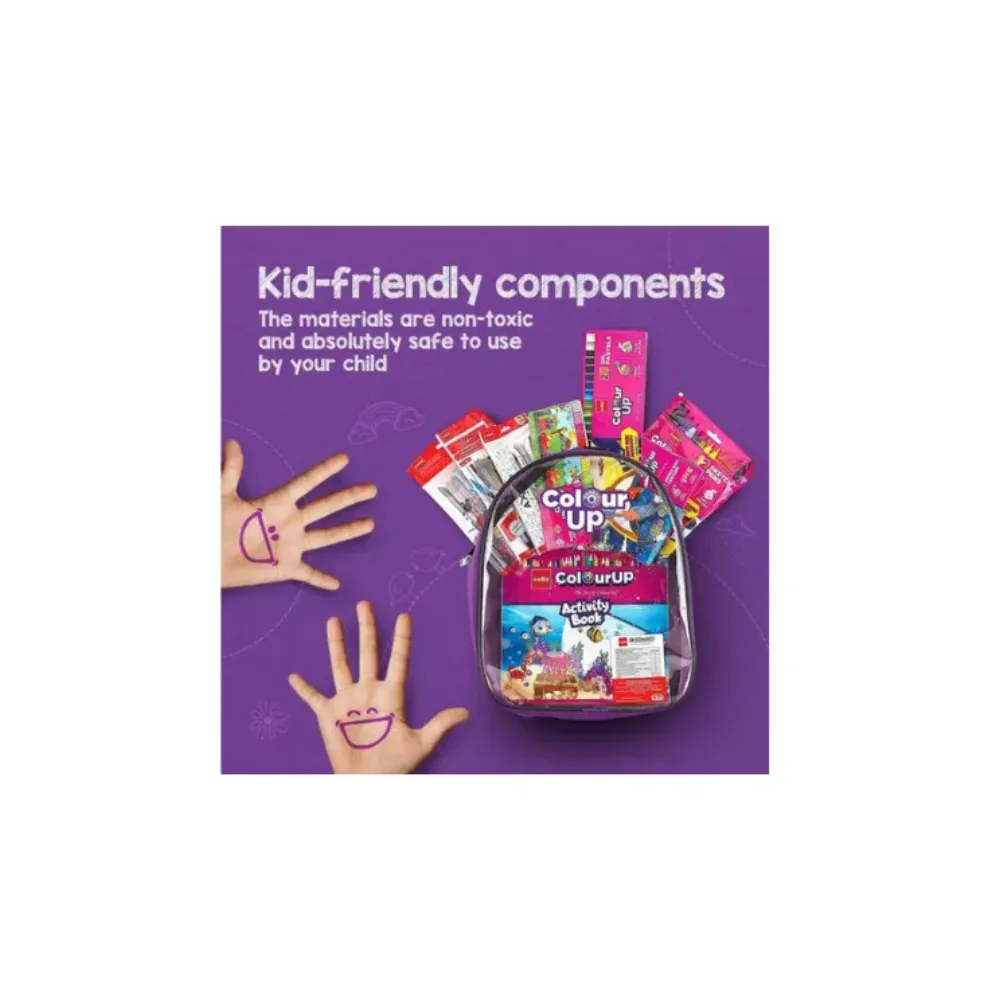Cello ColourUp Hobby Bag – Complete Kids Art & Colouring Kit with Crayons, Pens & Clay