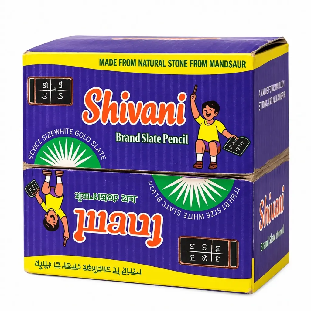 [GS829] Shivani Natural Slate Pencils – Saleti Slate Pencil – 25 Packets 3.5 KG Bulk Pack