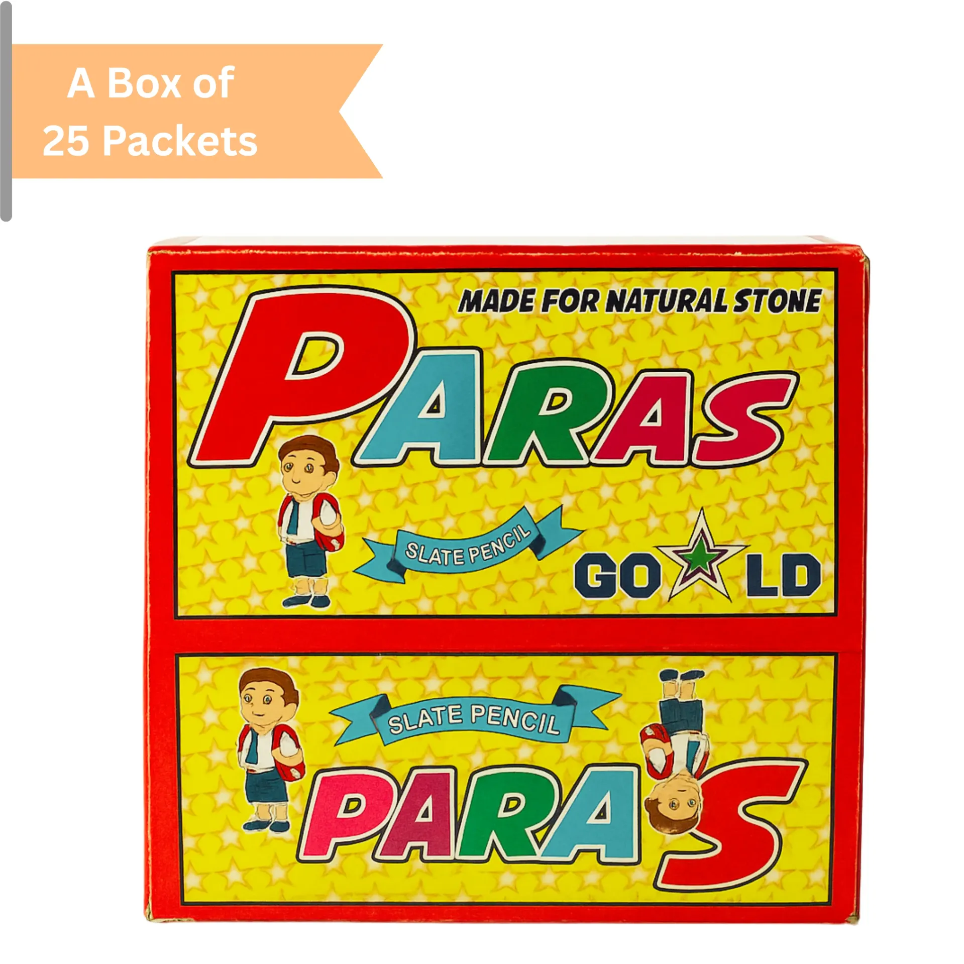 Paras Premium Natural Slate Pencils – Saleti Slate Pencil – 25 Packets 2.9 KG Bulk Pack