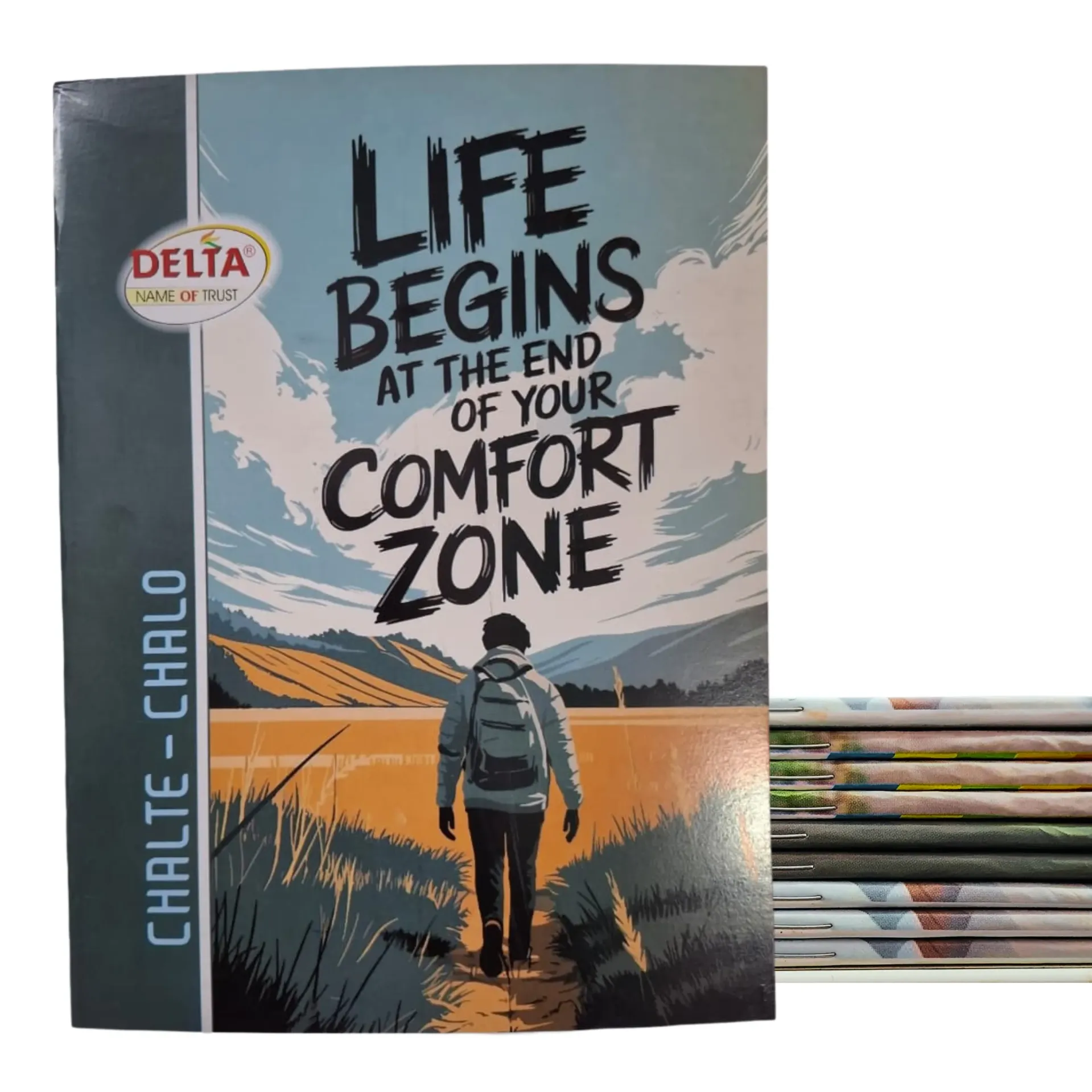 [GS875] English Four Line Notebooks – Pack of 10 – 84 Pages Each – Soft Cover - Ideal for Students