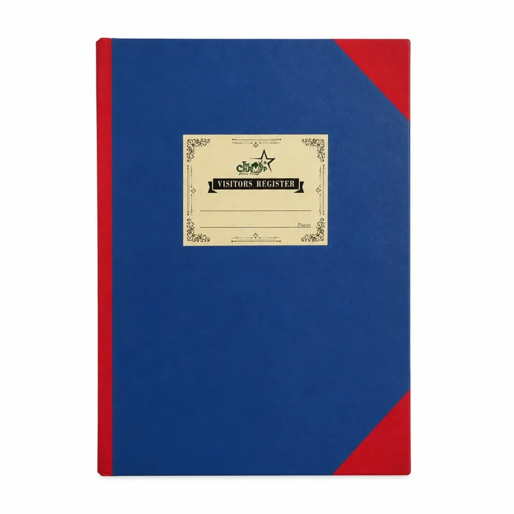 [SGSO-14] The Champ Visitor Register | 120 Pages | Visitor Entry Register | 30 Entries Per Page | Visitor Log Book for Office, School, Hospital, Society & Business Use