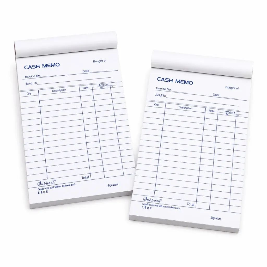 [SGSO-16] The Champ Cash Memo Book Pack of 10 | 50 x 2 Duplicate Leaves with Free Carbon Sheet | Bill Book for Retail Shops, Office & Business Use
