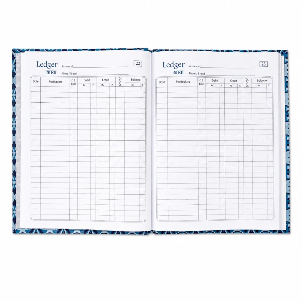 The Champ Ledger Account Book Pack of 5 | 112 Pages | 25 Person Entries Per Page | Account Record Book for Office, Shop & Business Use