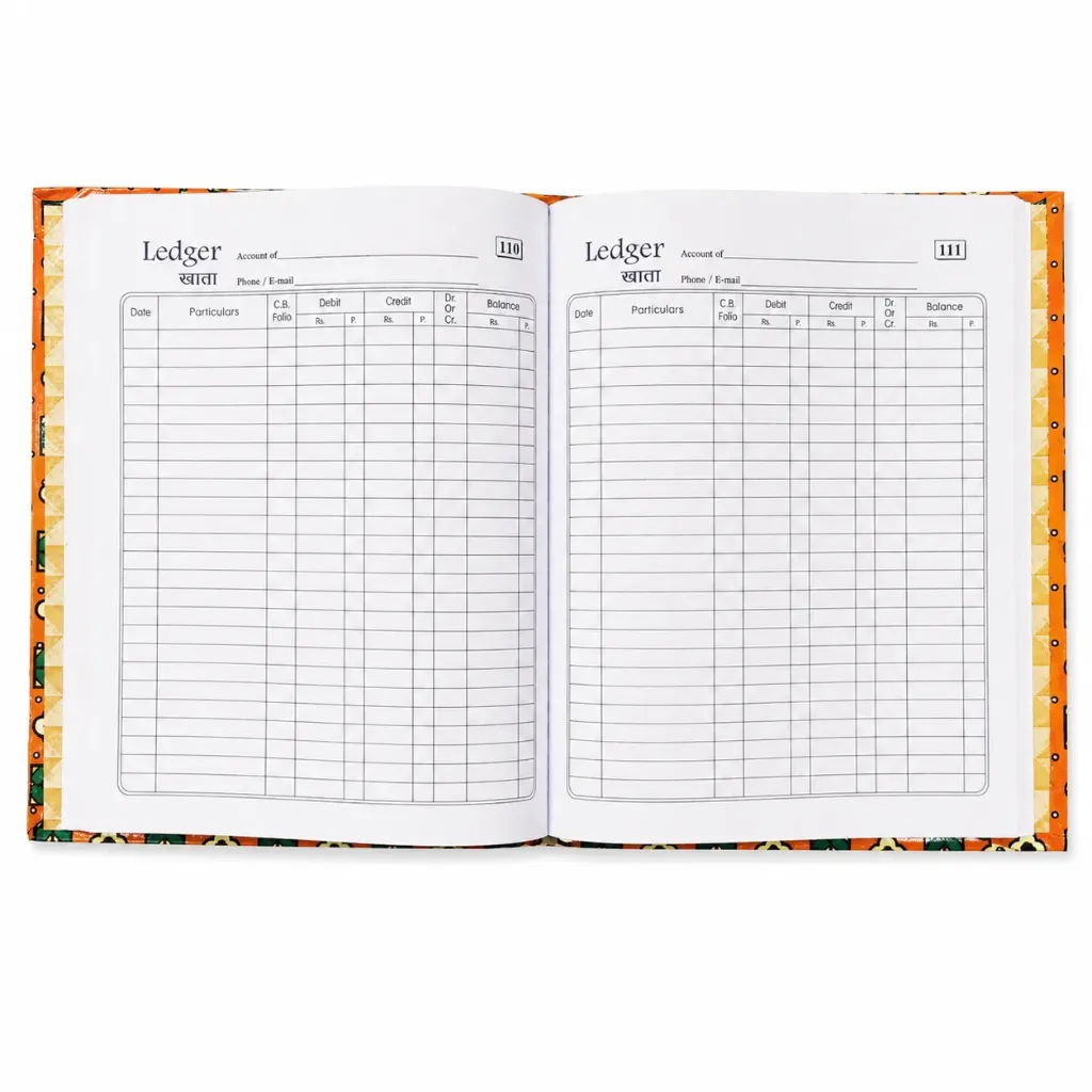The Champ Ledger Account Book Pack of 5 | 240 Pages | 25 Person Entries Per Page | Account Record Book for Office, Shop & Business Use