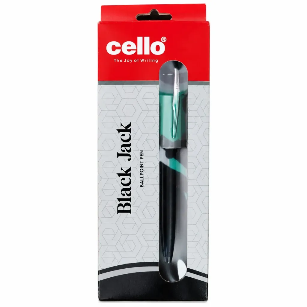 [GS910] Cello Black Jack Ball Point Pen | Smooth Writing Pen for School, Office & Everyday Use