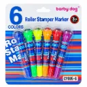 Barby Dog Roller Stamper Marker Set of 6 Colors