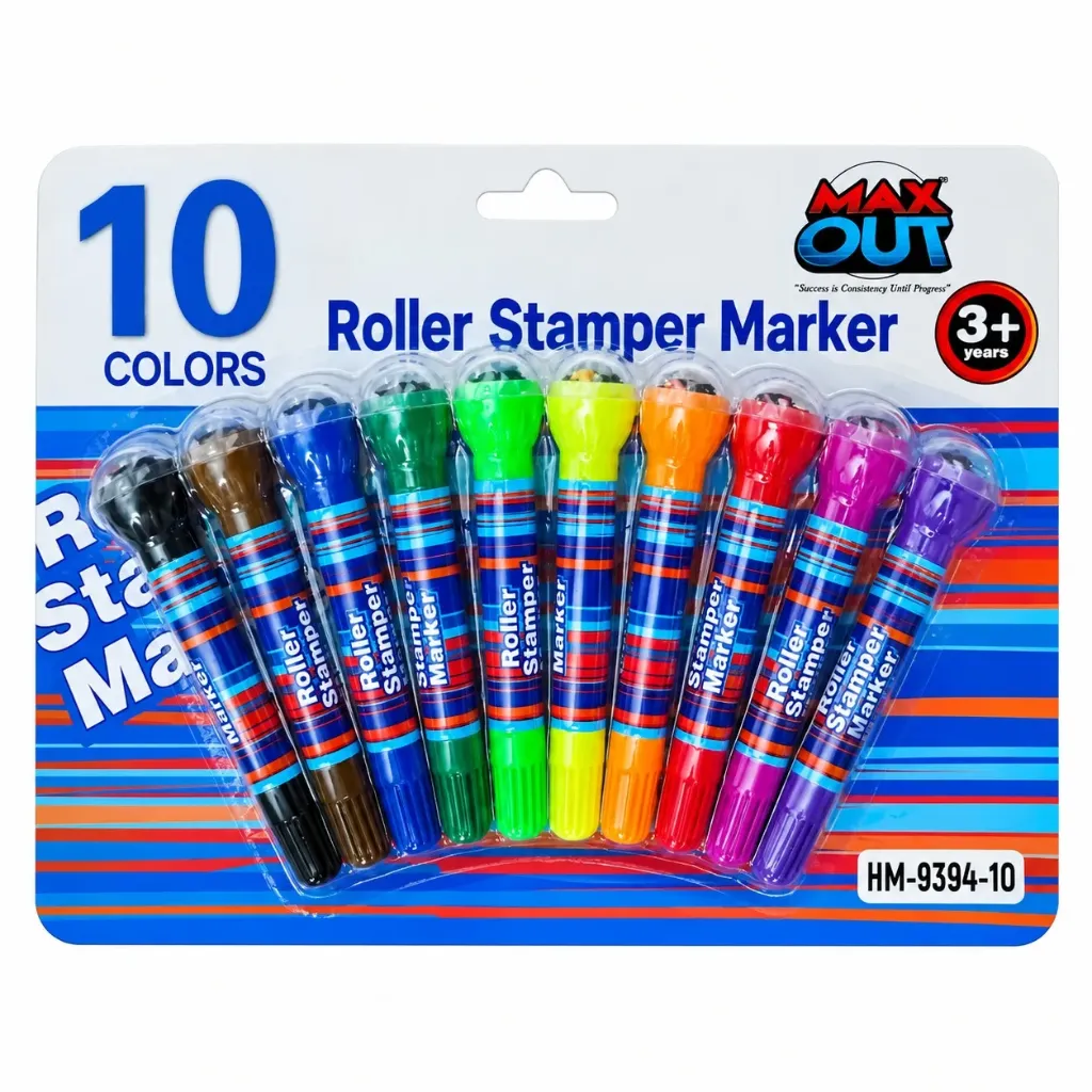[GS908] Barby Dog Roller Stamper Marker Set of 10 Colors