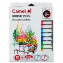 Camel Brush Pen | 24 Shades Multicolor Brush Pens Set of 24 for Drawing, Colouring & Art