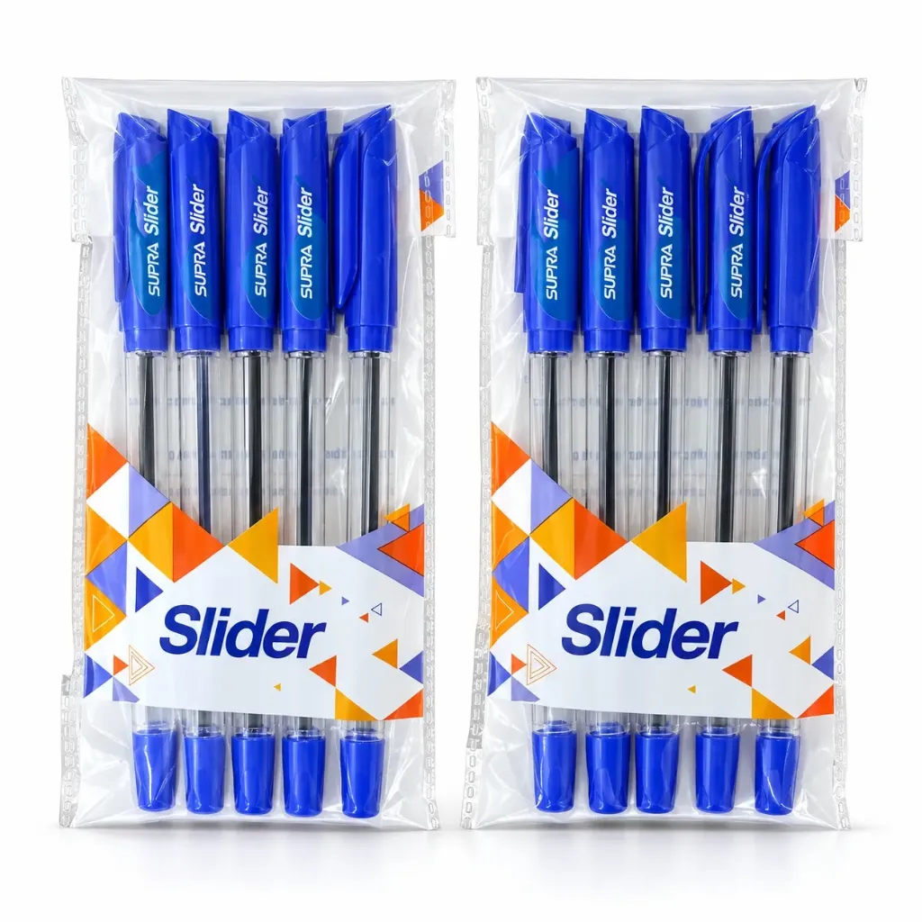 [GS893] Supra Slider Ball Pen Pack of 10 | 2 Packets | Smooth Writing Pen for Everyday Use