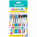 Apsara GEN Z Ball Pen Pack of 10 | Writing Pens for School, Office & Everyday Use