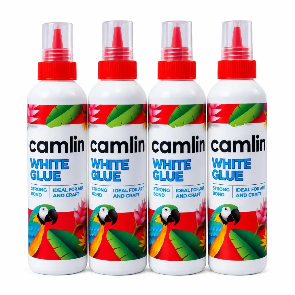 [GS878] Camlin White Glue Pack of 4 | Multipurpose Adhesive for School, Office, Art & Craft