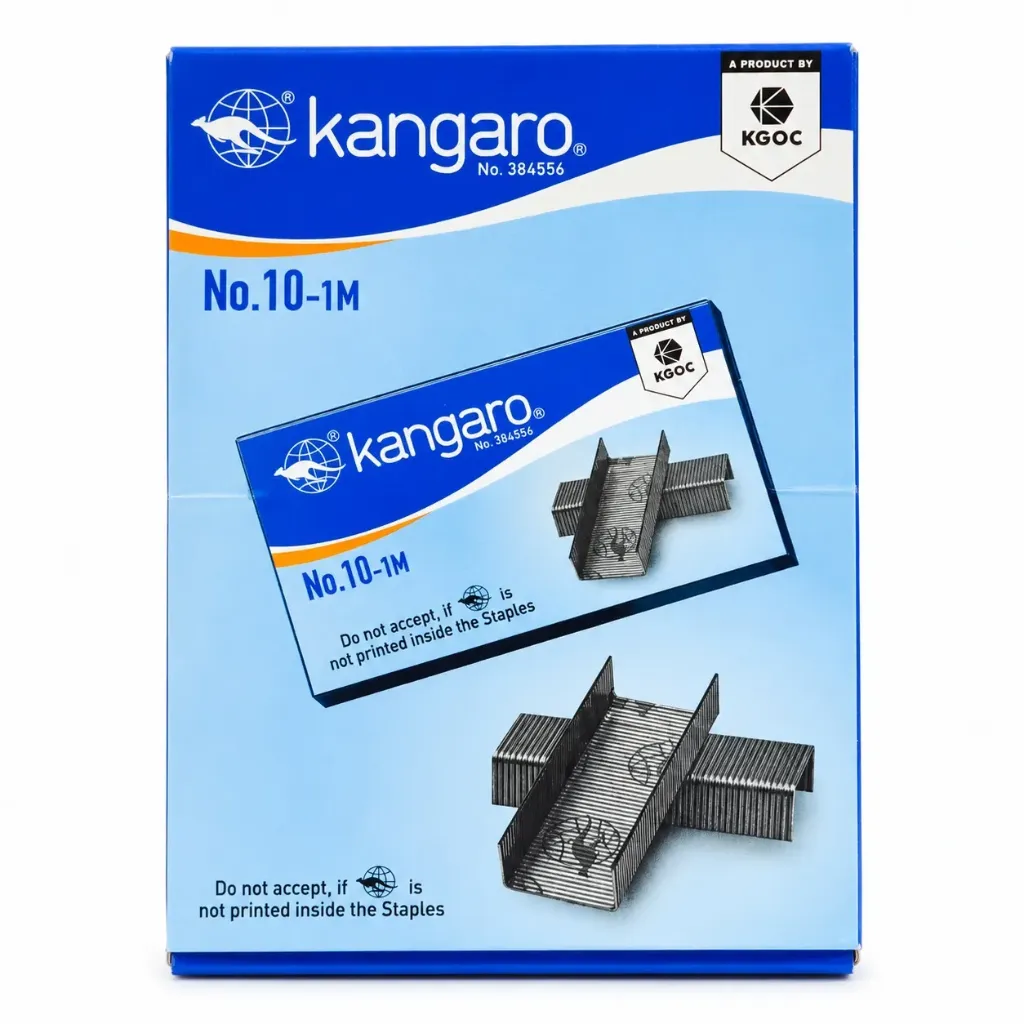 Kangaro No.10-1M Stapler Pins Pack of 20 | 20,000 Staples for Office, School & Business Use
