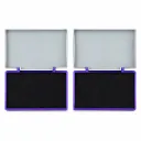 Camlin Deluxe Stamp Pad Large Violet Colour Pack of 2 | Quick-Drying Ink Pad for Office & Business